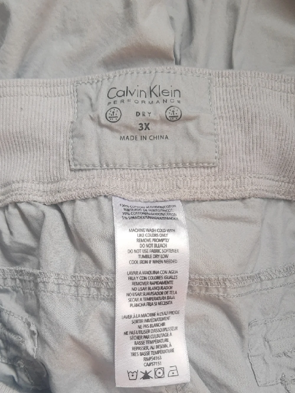 Calvin Klein Light Gray Cargo Capri Drawstring Pants - Picture 2 of 6